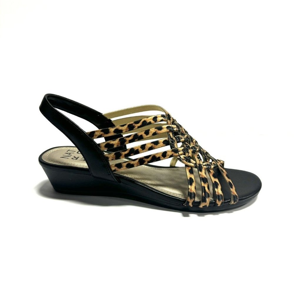 Naturalizer Womens Remix Slingback Sandal Leopard Print Size 8 M